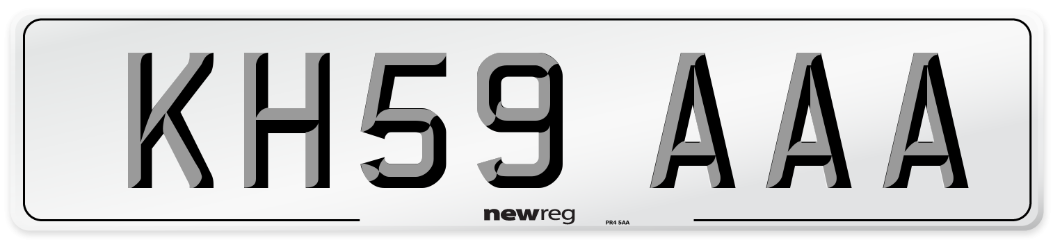 KH59 AAA Number Plate from New Reg